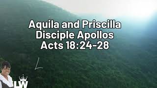 POP  Week 41  Fri 111024  Laurel Woodstock  Aquila and Priscilla Disciple Apollos [upl. by Gaddi]