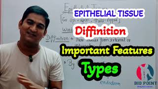 EPITHELIAL TISSUE  Types  Structure  Function  Hindi  English दोनों मे  Class 9  NEET [upl. by Rramal]