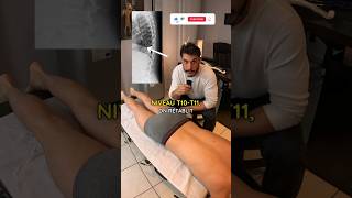 Ajustement thoracique T10T11 avec LACHIROCROS chiropractor asmr massage craquement cracking [upl. by Atilehs]