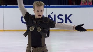 Ryszard GURTLER POL Men Free Skating GDANSK 2017 [upl. by Annawek]