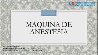 Máquina de Anestesia [upl. by Nileak418]