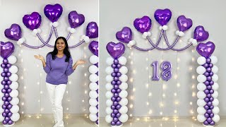 18th Birthday Balloon Décor quotIdeas [upl. by Doloritas436]