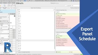 49 Export Panel Schedule [upl. by Adnalahs]