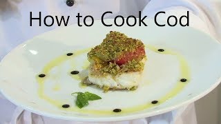 How to Pan seared cod with a herb tomato crust Paul Breheny fishing amp cooking [upl. by Boony]