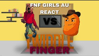 FNF Girls AU React  FNF Vs TWIDDLEFINGER  FNF Mod [upl. by Neveda]