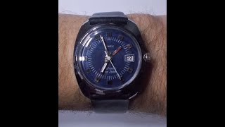 Review amp how to repair 1974 Timex Electronic Time Zone Calendar Mens Watch Electric Rare Blue [upl. by Einnoc416]