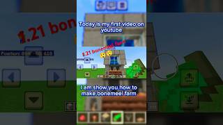 Minecraft 121 bonemeal farm short viral firstshortvideo minecraftshorts [upl. by Nosirb]