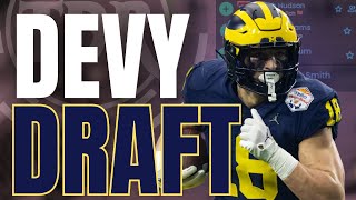 6Round Devy Draft Supplemental Draft  Dynasty Fantasy Football 2024 [upl. by Adnim]