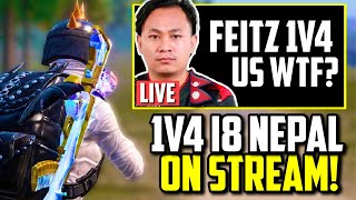 FEITZ VS LIVE STREAMER FROM I8 ESPORTS  PUBG Mobile [upl. by Katusha]