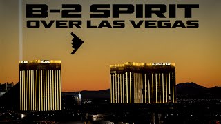 A B2 Spirit demonstrates its agility while conducting low altitude maneuvers over Las Vegas [upl. by Twelve]