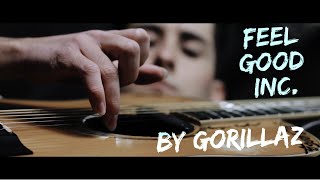 GORILLAZ  FEEL GOOD INC Percussive Fingerstyle guitar cover  Karol Muskała [upl. by Lrae963]