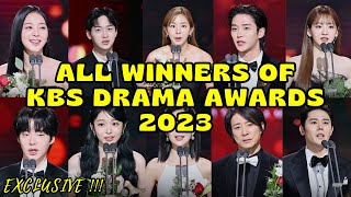 ALL WINNERS OF KBS DRAMA AWARDS 2023 ‼️ [upl. by Keener]