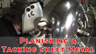 Metal Shaping for Beginners Planishing Trimming and Tacking sheet metal [upl. by Brazee]