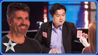 CHARMING magician delivers MASTERFUL sleight of hand magic  Auditions  BGT 2023 [upl. by Diego781]