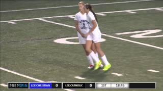 Lexington Catholic Diaper Dandy Kennedy Tranter scores on Lexington Christian on a break away [upl. by Suivatra]