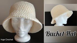 Easy and Quick Bucket Hat Crochet for beginners crochet häkeln Sonnenhut geschenkideen [upl. by Inerney]