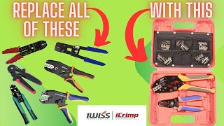 IWISS Ratchet Crimping Tool Set Review  How Many Tools Can It Replace For You [upl. by Conal959]