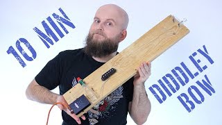 How To Make An Electric Diddley Bow In 10 Minutes  DIY SingleStringed Slide Guitar for Blues [upl. by Silvano]