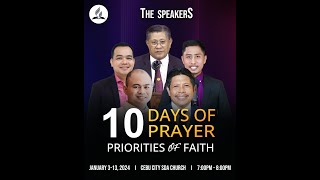 10 DAYS OF PRAYER PRIORITIES of FAITH  JANUARY 5 2024 [upl. by Aved]