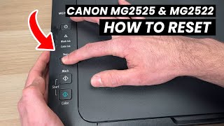 How to Reset Canon PIXMA MG2525 amp MG2522 Printer [upl. by Haimrej]