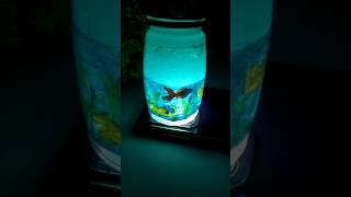 Mini handmade aquarium 🐠🐟 diy aquarium shorts [upl. by Anertac]