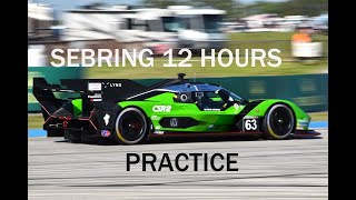 2024 Sebring 12 Hours Practice [upl. by Kecaj]