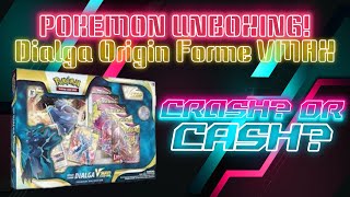 Pokemon Unboxing “Crash Or Cash” Dialga Origin Forme VMAX Premium Collection [upl. by Orabel]