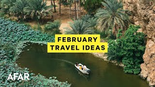 The 10 Best Places to Travel in February [upl. by Novoj]