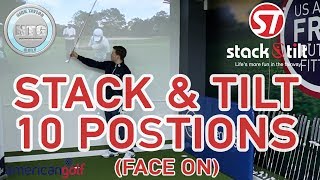 Stack amp Tilt 10 positions face on  Golf Tips  Lesson 67 [upl. by Ade]