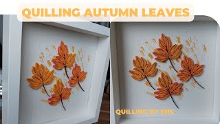 Quilling Autumn Leaves quilling quillingart diy diycrafts quillingpaper autumn [upl. by Ardnasxela]