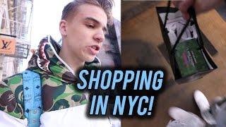 CLOTHES SHOPPING IN NYC KITH SUPREME BAPE [upl. by Sherer139]