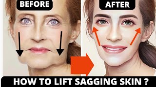 ANTIAGING FACE EXERCISES FOR SAGGING SKIN and JOWLS  CHEEKS LIFT  REMOVE WRINKLES [upl. by Rodavlas]