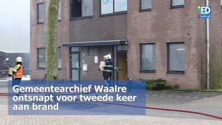 Gemeentearchief voor tweede keer gered bij brand in Aalst [upl. by Atiuqram]