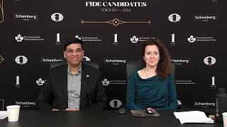 Vishy Anand and Irina Krush take us through the most exciting moments of round 2  FIDE Candidates [upl. by Boutis]