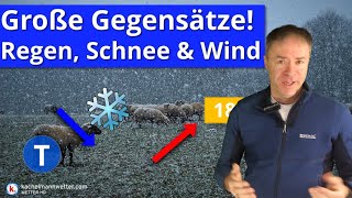 Große Gegensätze Spätwinter mit Schnee gegen Vorfrühling mit knapp 20 Grad [upl. by Walburga]