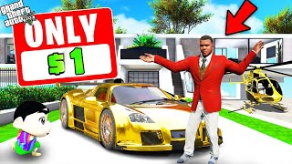 Franklin And Shinchan Buying EVERYTHING For 1 in GTA 5  Techerz [upl. by Eberle]