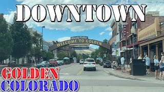 Golden  Colorado  4K Downtown Drive [upl. by Kappenne]