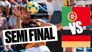 Semi final Portugal vs Germany in European Footvolley Championship 2019 [upl. by Ecirp]