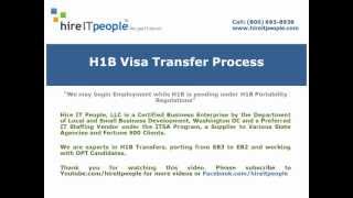 H1B Transfer Process  OPT to H1B Change of Status  Top H1B Sponsor  H1B for F1 [upl. by Upshaw]