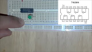Compuertas lógicas Parte 8 – Circuitos integrados 74LS00 74LS02 74LS04 74LS08 74LS32 74LS86 [upl. by Sharman]