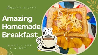 QUICK amp EASY BREAKFAST breakfast breakfastideas simplerecipe diy satisfying shorts [upl. by Kask]