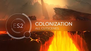 Endless Space 2  All Colonization Cutscenes [upl. by Aiehtela]