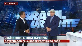 Doria sobre Bolsonaro quotOs brasileiros não vão errar pela segunda vezquot [upl. by Rimma]