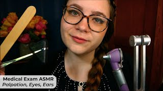 Medical Examination ASMR Face Palpation Eye amp Ear Exam Tuning Fork Hearing Tests 🩺 Medical RP [upl. by Wolgast]