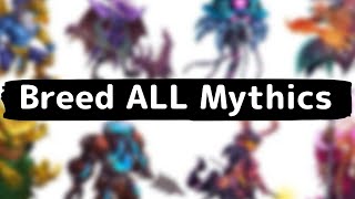 HOW TO BREED ALL 203 MYTHICS FREE in MONSTER LEGENDS [upl. by Angil]