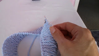 How to Knit a Beginner Sweater Top Down In the Round Part 4 [upl. by Ilatan]