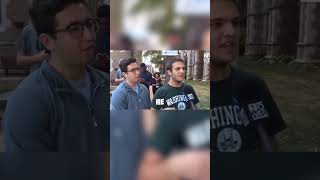 Woke College Student Gets OWNED In Street Interview 😂 [upl. by Yklam]