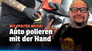 AUTO POLIEREN VON HAND So machts der Profi Aufbereiter Spalten Micha [upl. by Teri]