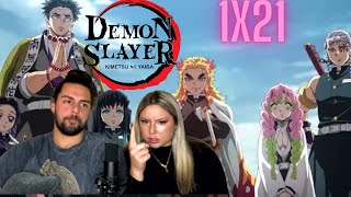 Demon Slayer  Reaction  S1E21  Against Corps Rules [upl. by Sioled650]