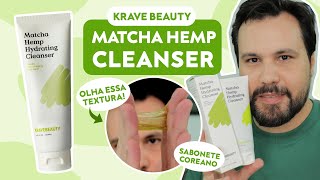 KRAVE BEAUTY Sabonete Facial Matcha Hemp Hydrating Cleansing Coreano [upl. by Stephannie]